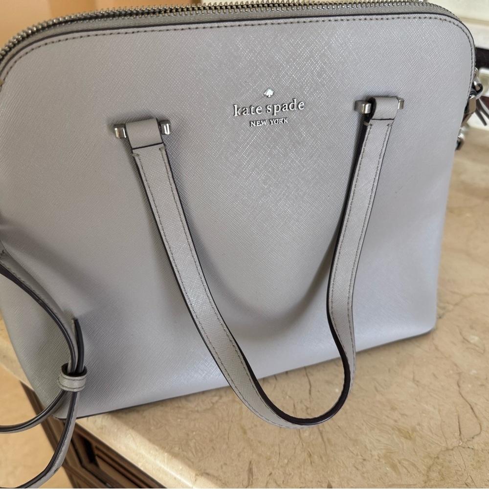 Grey Kate Spade Purse “Maise Medium Dome Satchel”
